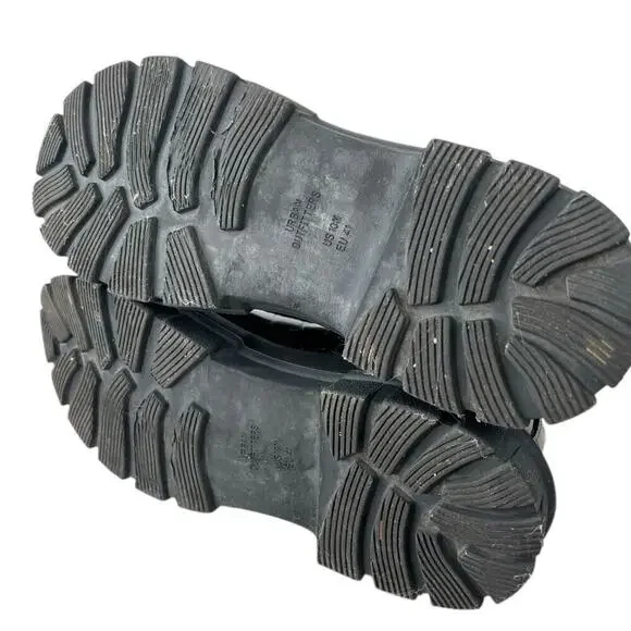 URBAN OUTFITTERS the Eden Chelsea Platform Boot Faux Leather in Black Wmn Sz. 10 - Picture 13 of 13